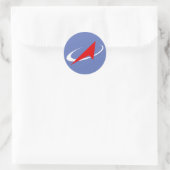 Roscosmos Flight Patch Ronde Sticker (Tas)