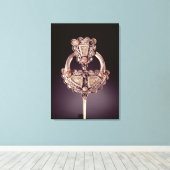 Roscrea Brooch, van Roscrea Canvas Afdruk (Insitu (Houten vloer))