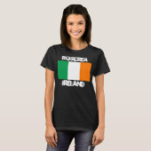 Roscrea, Ierland met Ierse vlag T-shirt (Voorkant volledig)