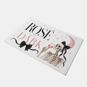 Rosé After Dark Skelet Halloween Deurmat (Schuin)