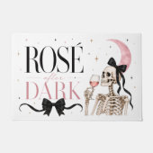 Rosé After Dark Skelet Halloween Deurmat (Voorkant)