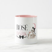 Rosé After Dark Skelet Halloween Mok (Midden)