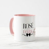 Rosé After Dark Skelet Halloween Mok (Voorkant links)