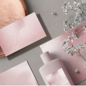 Rose Alcohol Ink Elegant Flat Menu