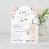 Rosé All Day Bridal Shower Kaart (Staand voorkant)