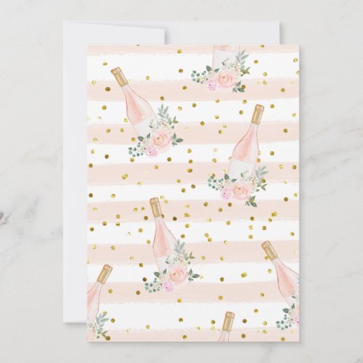 Rosé All Day Bridal Shower Kaart (Achterkant)