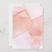 Rosé All Day Bruidsuitnodiging Kaart (Achterkant)