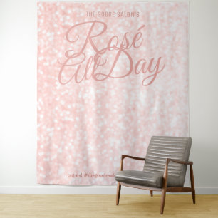 Rosé All Day Evenement Foto Selfie Achtergrond Wandkleed