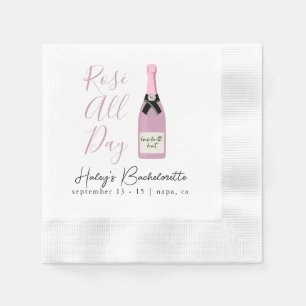 Rose All Day Napa Winery Meidenavond Servet