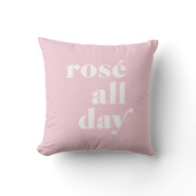 Rosé All Day Roze Worpkussen