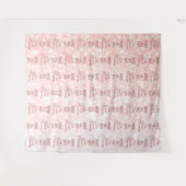 Rosé All Day Step en Repeat Event Foto Achtergrond Wandkleed (Voorkant (horizontaal))