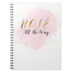 Rosé All the Way Meisjesuitje Roze & Goud Notitieboek