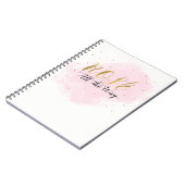 Rosé All Way Bachelorette Party Pink & Gold Notitieboek (Linkerzijde)