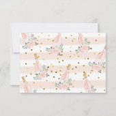 Rosé Aller Dagen Bruidsfeestje Bedankkaart (Achterkant)