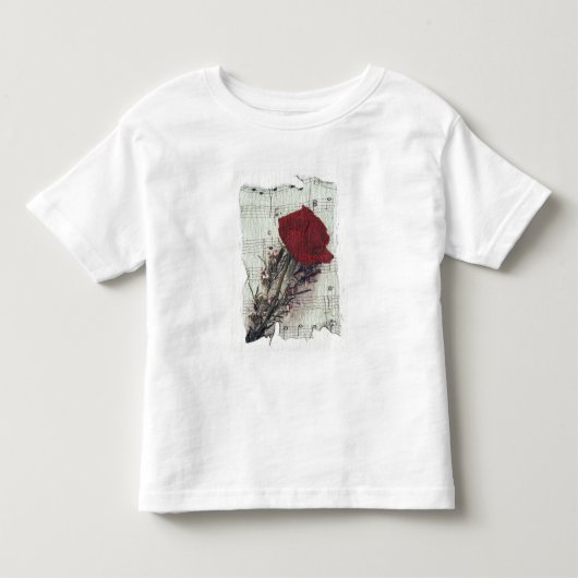 <Rose and Music>van Kim Koza 2 Kinder Shirts (Voorkant)