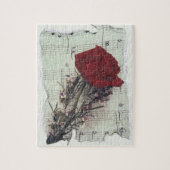 <Rose and Music>van Kim Koza 2 Legpuzzel (Verticaal)