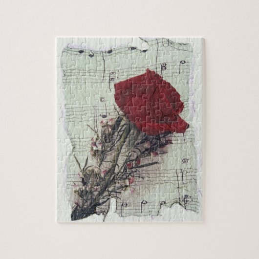 <Rose and Music>van Kim Koza 2 Legpuzzel (Verticaal)