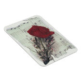 <Rose and Music>van Kim Koza 2 Magneet (Rechterzijde)