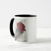 <Rose and Music>van Kim Koza 2 Mok (Voorkant links)