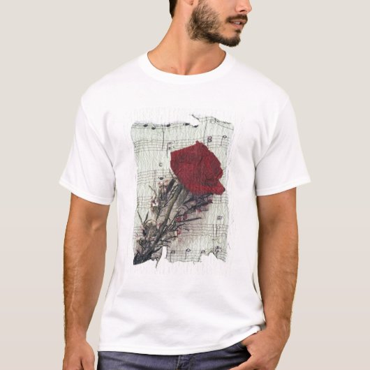 <Rose and Music>van Kim Koza 2 T-shirt (Voorkant)