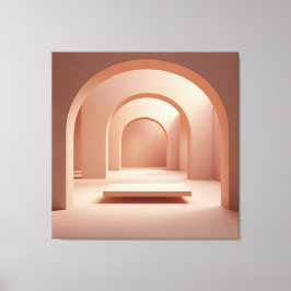 Rosé Archway Serenity Canvas Afdruk