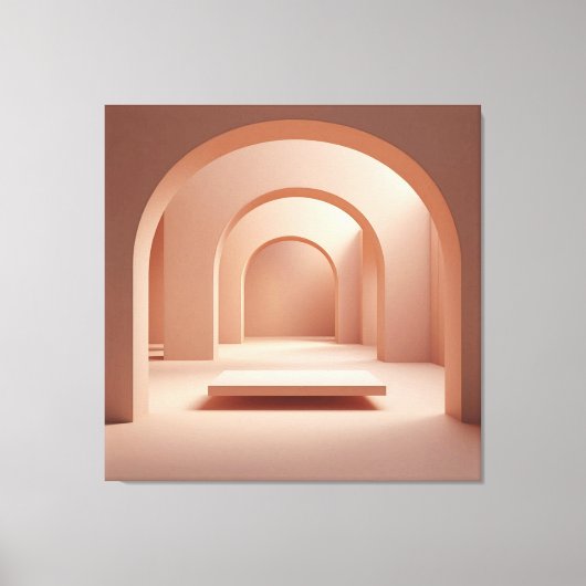 Rosé Archway Serenity Canvas Afdruk (Voorkant)