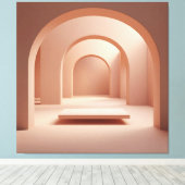 Rosé Archway Serenity Canvas Afdruk (Insitu (Houten vloer))