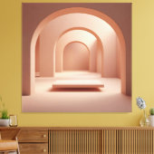 Rosé Archway Serenity Canvas Afdruk (Insitu (Woonkamer))