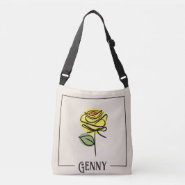 Rose Art Schoudertas Crossbody Tas