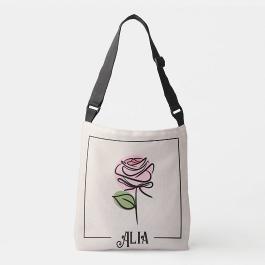 Rose Art Schoudertasje Crossbody Tas (Voorkant)