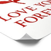 Rose Artwork Sharing Forever Valentine Romantic Poster (Hoek)