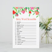 Rose Baby woord-ontwarren spel (Staand voorkant)