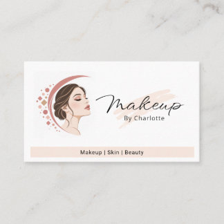 Rose Beige Elegante make-up Vrouwelijke Gezichtsli Visitekaartje