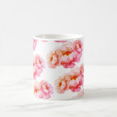 Rose bloemen trendy ontworpen mok (Center)