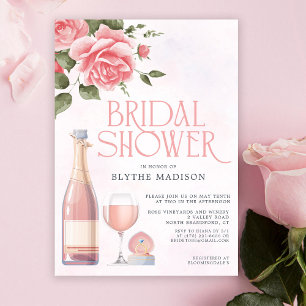 Rosé Bloemrijke Wijn Bruidsdiner (Folie Beschikbaa Kaart