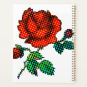 Rose Bloom Halftone Fine Art Planner (Achterkant)