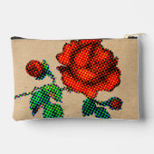 Rose Bloom Halftone on Brown Paper Fine Art Etui (Achterkant)