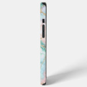 Rose Blue Gold Marble iPhone Hoesje (Linkerkant)