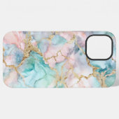 Rose Blue Gold Marble iPhone Hoesje (Achterkant horizontaal)
