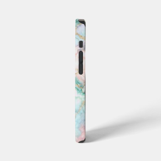 Rose Blue Gold Marble iPhone Hoesje (Linkerkant)