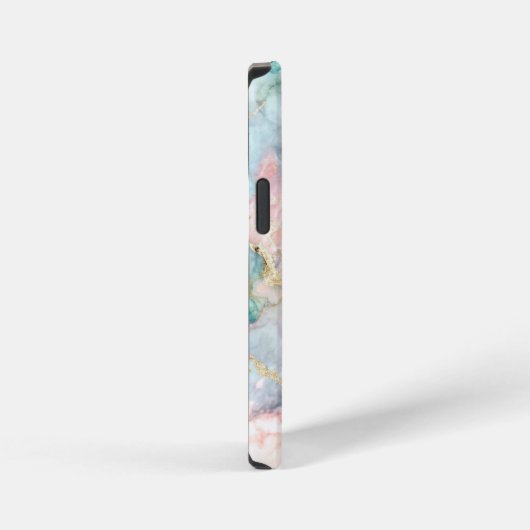 Rose Blue Gold Marble iPhone Hoesje (Rechterkant)