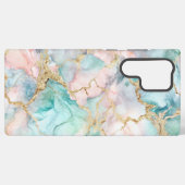Rose Blue Gold Marble Samsung Galaxy Hoesje (Achterkant horizontaal)