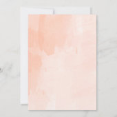 Rosé Blush Bruids Brunch Uitnodiging (Achterkant)