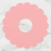 Rosé Blush Wijnproeverij Glazen Roze Rozen Wijnmak Wijnglaslabel (Achterkant)