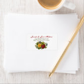  Rose Boeket Bruiloft Label (Insitu)