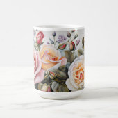 Rose Boeket - Klassieke Pastel Bloem Koffiemok (Center)