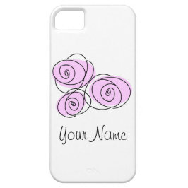 Rose Boeket Lila 'Naam' iPhone hoesje