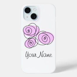 Rose Boeket Lila Naam iPhone hoesje
