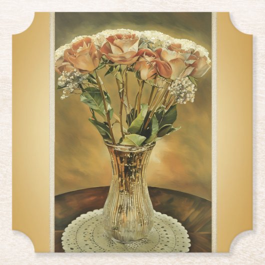 Rose Boeket - Onderzetter (Voorkant)