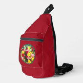 Rose Boeket van Rozen Schilderen Originele Bloemen Sling Bag (Rechterhoek)